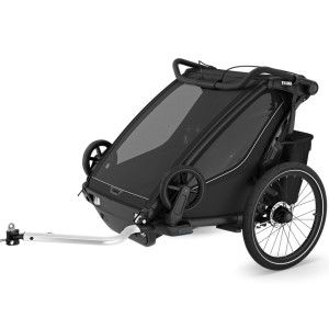 ChariotThule Sport G3 2 places "Black" (Remorque-vélo, Poussette & Jogger) (2024)