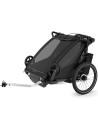 Chariot 2 places Sport 2 "Black" (Remorque-vélo, Poussette & Jogger)
