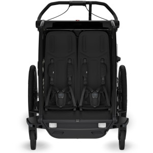  ChariotThule Sport G3 2 places "Black" (Remorque-vélo, Poussette & Jogger) (2024)
