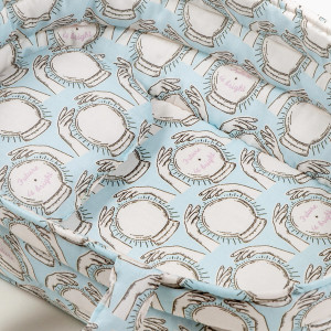 Panier Couffin pour poupon Gordis en coton "Future is Bright" Minikane