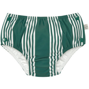 Culotte de bain bébé anti-fuite "Rayures Vert" (0-6 mois) Lassig