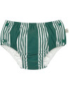 Culotte de bain anti-fuite "Rayures Vert" (0-6 mois)