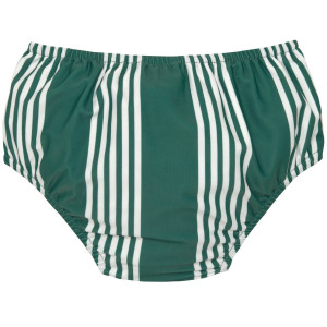 Culotte de bain bébé anti-fuite "Rayures Vert" (0-6 mois) Lassig