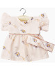 Gordis - Robe Daisy et son headband "Peacock Roses" pour poupon Gordis