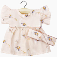 Gordis - Robe Daisy et son headband "Peacock Roses" pour poupon Gordis