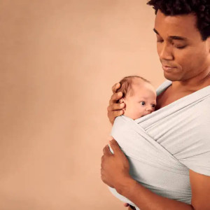 Echarpe de Portage Aura Knit "Crème" Ergobaby