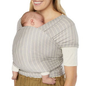 Echarpe de Portage Aura Knit "Gris Rayé" Ergobaby