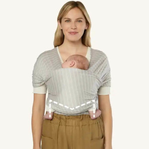 Echarpe de Portage Aura Knit "Noir" Ergobaby