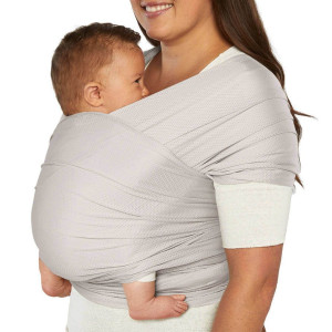 Echarpe de Portage Aura Mesh "Gris" Ergobaby