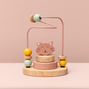 Jouet en bois Labyrinthe de perles "Mrs Chat" (1 an et +) Trixie