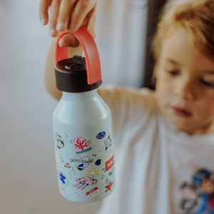 Gourde enfant en inox isotherme (350 ml) "Ocean Lover" Hello Hossy