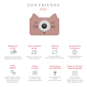 Appareil photo numérique enfant Zoofriends "Chat" (3-7 ans) The Zoo Family
