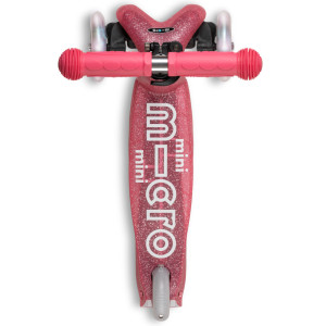 Trottinette 3 roues Mini Micro Deluxe avec roues LED Glitter "Rose" (2-6 ans)