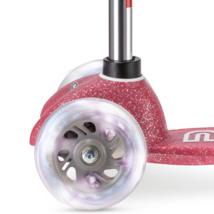 Trottinette 3 roues Mini Micro Deluxe avec roues LED Glitter "Rose" (2-6 ans)