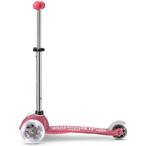 Trottinette 3 roues Mini Micro Deluxe avec roues LED Glitter "Rose" (2-6 ans)