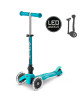 Trottinette 3 roues Mini Micro Deluxe Pliable avec roues LED "Aqua" (2-6 ans)