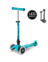 Trottinette 3 roues Mini Micro Deluxe Pliable avec roues LED "Aqua" (2-6 ans)