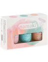 Coffret 3 vernis à ongles enfant "Délices d'été" + lime offerte Namaki