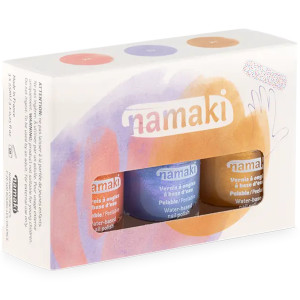 Coffret 3 vernis à ongles enfant "Soleil couchant" + lime offerte Namaki