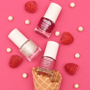 Coffret 3 vernis à ongles enfant "Sorbets fruités" + lime offerte Namaki