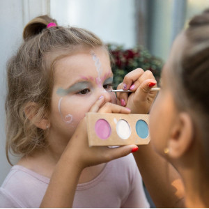 Palette de Déguisement enfant BIO 3 fards "Princesse & Licorne" Namaki