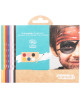 Palette de Déguisement enfant BIO 6 fards "Arc-en-Ciel"