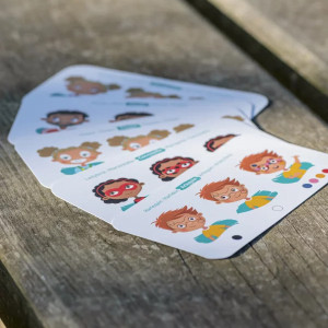 Palette de Déguisement enfant BIO 6 fards "Arc-en-Ciel" Namaki