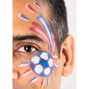 Kit Crayons de maquillage BIO Supporter "Bleu-Blanc-Rouge" Namaki
