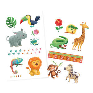 Tatouages temporaires enfant "Vie Sauvage" Namaki