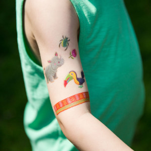 Tatouages temporaires enfant "Vie Sauvage" Namaki