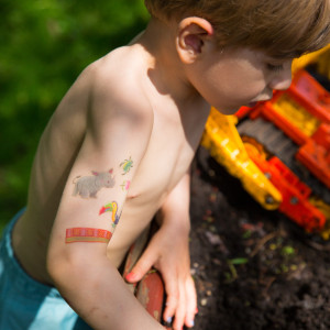 Tatouages temporaires enfant "Vie Sauvage" Namaki