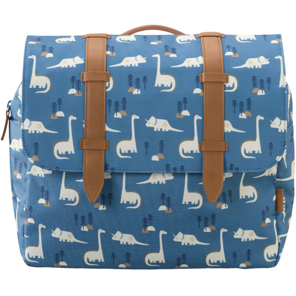 Cartable fille et garçon pour maternelle et CP (A4) en PET recyclé "Dino" Fresk
