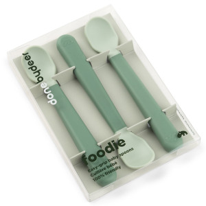 Set de 3 cuillères Easygrip Foodie "Vert" (4 mois et +) Done by Deer