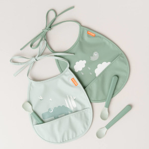 Set de 3 cuillères Easygrip Foodie "Vert" (4 mois et +) Done by Deer