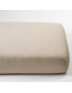 Drap housse 60x120 en Satin de coton bio "Lin"