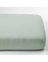 Drap housse bébé 70x140 en Satin de coton bio "Tilleul" Kadolis