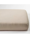 Drap housse bébé 70x140 en Satin de coton bio "Lin" Kadolis
