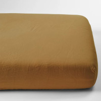 Drap housse 70x140 en Satin de coton bio "Ambre"