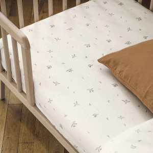 Drap housse 70x140 en coton bio "L'Envolée" Kadolis