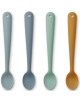 Cuillères en silicone Siv "Blue Multi" (x4)