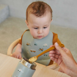 Cuillères en silicone bébé Siv "Blue Multi" (x4) Liewood