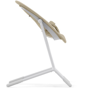Chaise Haute évolutive bébé en bois LEMO 4-in-1 "Sand White" Cybex