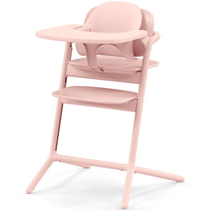 Chaise Haute bébé évolutive en bois LEMO 4-in-1 "Pearl Pink" Cybex
