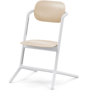 Chaise Haute évolutive bébé en bois LEMO 4-in-1 "Sand White" Cybex
