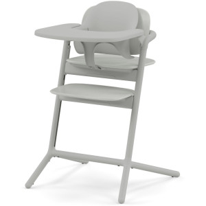 Chaise Haute bébé évolutive en bois LEMO 4-in-1 "Suede Grey" Cybex