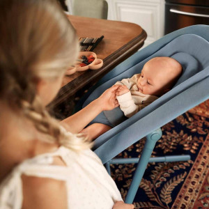 Chaise Haute bébé évolutive en bois LEMO 4-in-1 "Suede Grey" Cybex