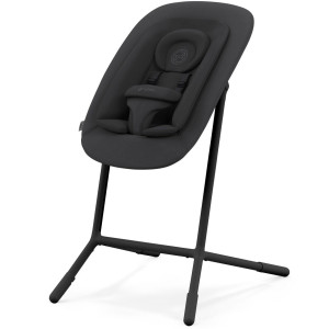 Chaise Haute bébé évolutive en bois LEMO 4-in-1 "Stunning Black" Cybex