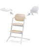 Chaise Haute bébé évolutive en bois LEMO "Sand White" 3-in-1 