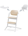 Chaise Haute bébé évolutive en bois LEMO "Sand White" 3-in-1 