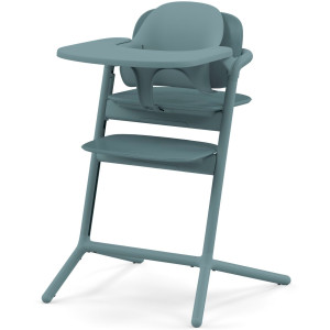  Chaise Haute bébé évolutive en bois LEMO 3-in-1 "Stone Blue" Cybex